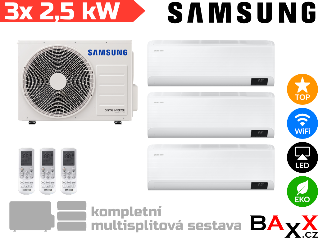 Samsung FJM WinddFree Comfort 3x 2,5 kW+ 5,2 kW